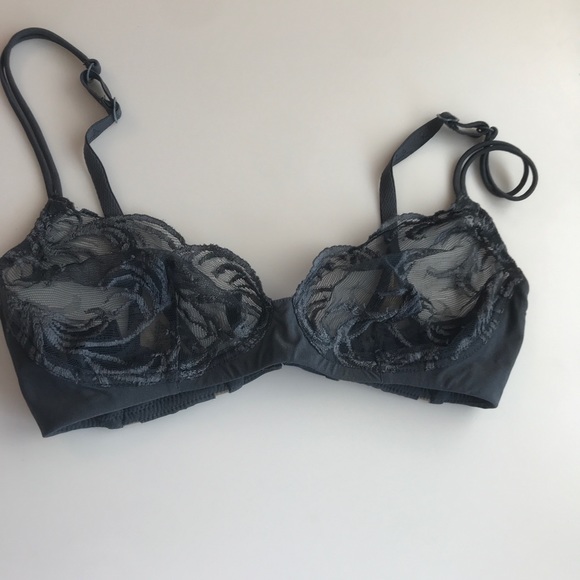La Perla Zephyra Non Wire Lace Bra (Grey) NWOT - Picture 3 of 5